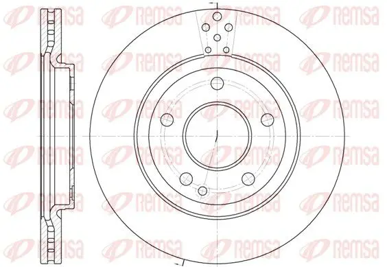 Handler.Part Brake disc REMSA 674810 1