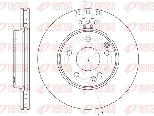 Handler.Part Brake disc REMSA 675110 1