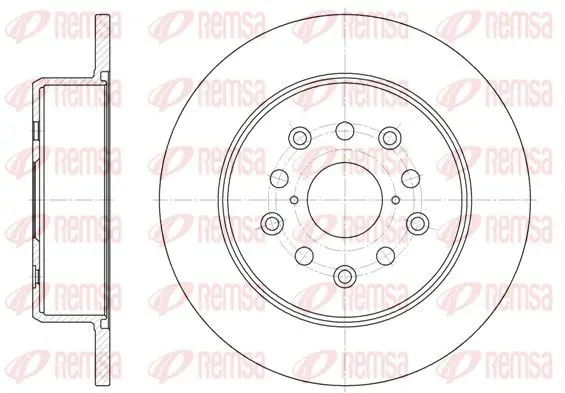 Handler.Part Brake disc REMSA 675200 1