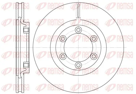 Handler.Part Brake disc REMSA 675410 1