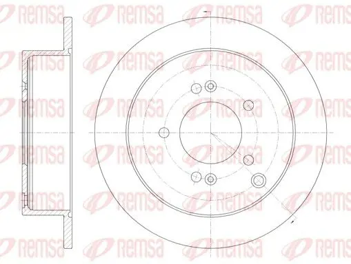 Handler.Part Brake disc REMSA 675600 1