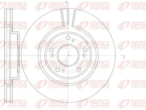 Handler.Part Brake disc REMSA 676310 1