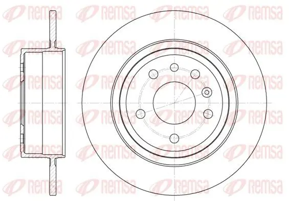 Handler.Part Brake disc REMSA 676400 1