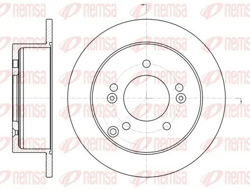 Handler.Part Brake disc REMSA 676600 1