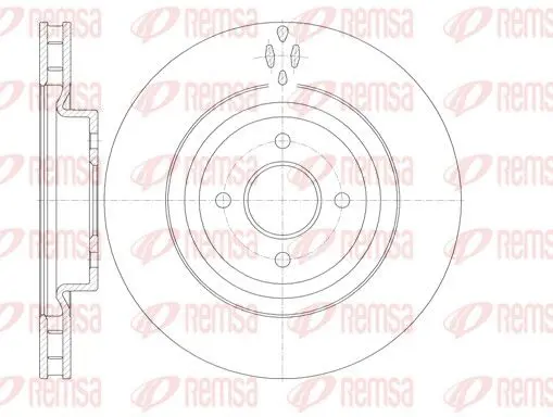 Handler.Part Brake disc REMSA 677110 1