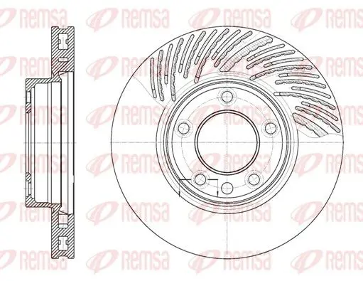 Handler.Part Brake disc REMSA 677311 1