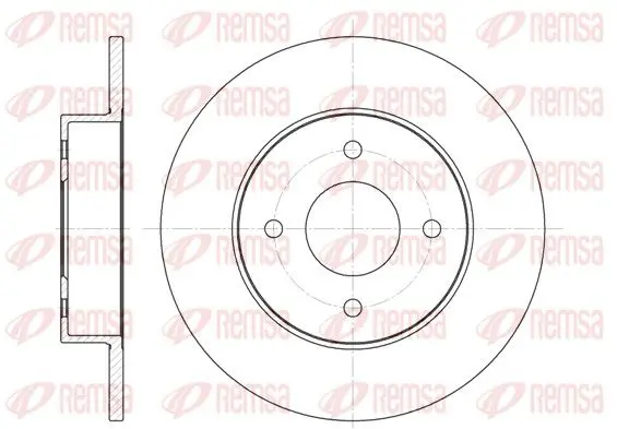 Handler.Part Brake disc REMSA 678800 1