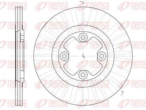 Handler.Part Brake disc REMSA 679210 1