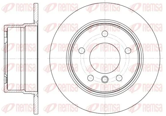 Handler.Part Brake disc REMSA 679800 1