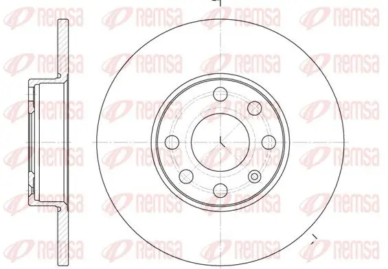 Handler.Part Brake disc REMSA 680000 1