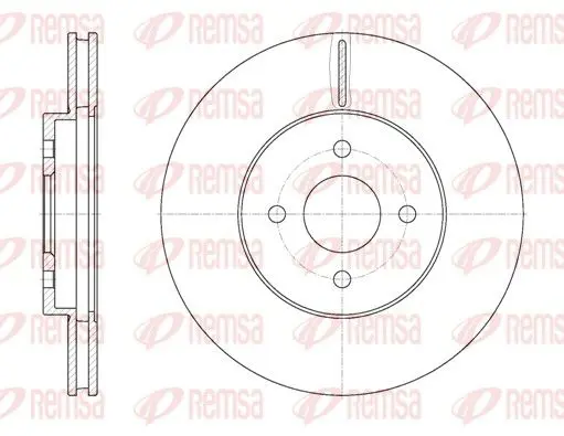 Handler.Part Brake disc REMSA 680610 1