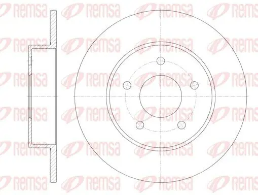 Handler.Part Brake disc REMSA 682000 1