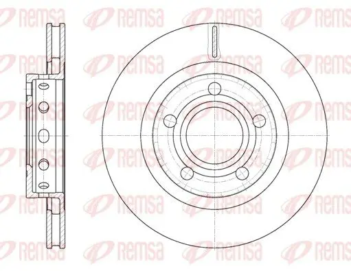 Handler.Part Brake disc REMSA 682210 1