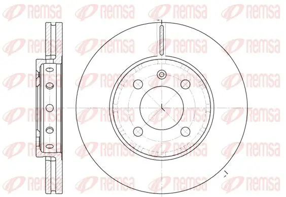 Handler.Part Brake disc REMSA 682610 1