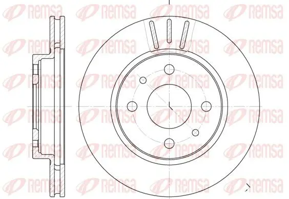 Handler.Part Brake disc REMSA 682910 1