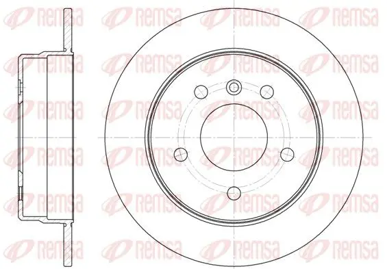 Handler.Part Brake disc REMSA 683100 1