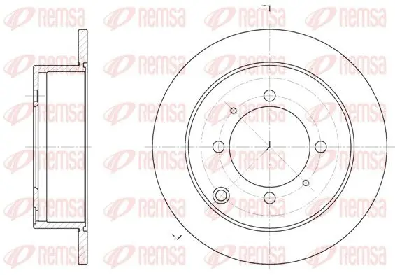 Handler.Part Brake disc REMSA 683800 1