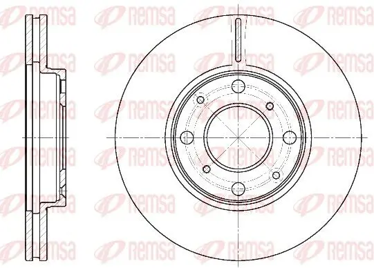 Handler.Part Brake disc REMSA 684410 1