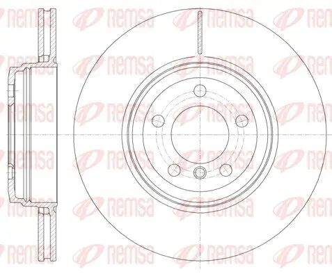 Handler.Part Brake disc REMSA 685210 1