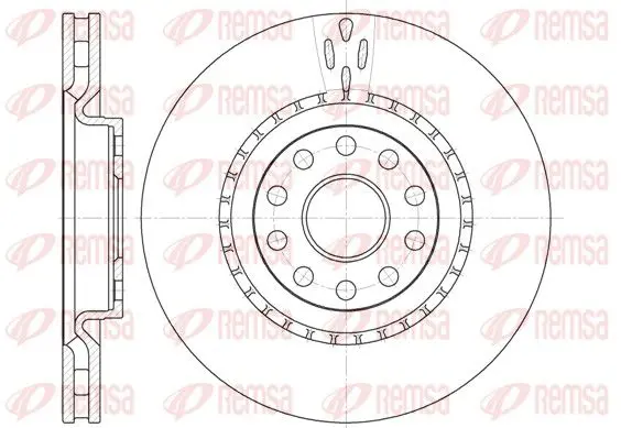 Handler.Part Brake disc REMSA 685610 1