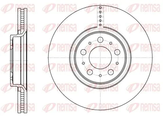 Handler.Part Brake disc REMSA 686610 1