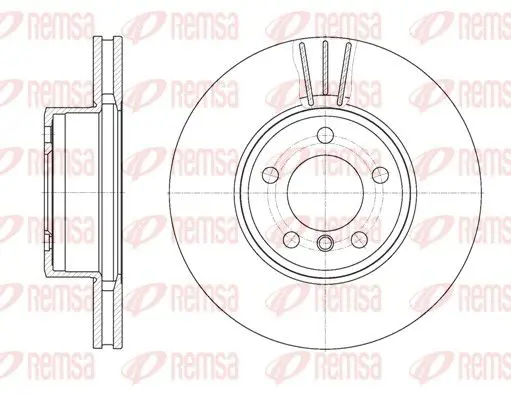 Handler.Part Brake disc REMSA 686710 1