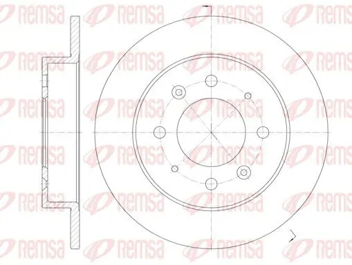 Handler.Part Brake disc REMSA 687400 1