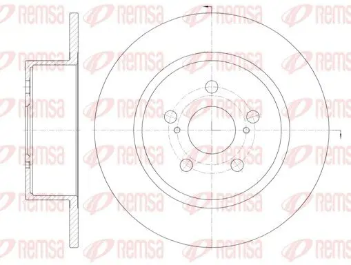 Handler.Part Brake disc REMSA 687800 1