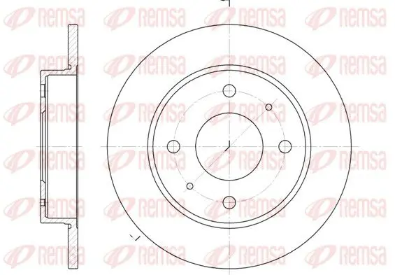 Handler.Part Brake disc REMSA 687900 1