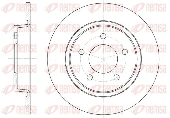 Handler.Part Brake disc REMSA 688000 1