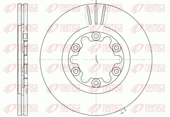 Handler.Part Brake disc REMSA 688210 1