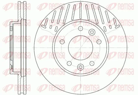 Handler.Part Brake disc REMSA 688510 1