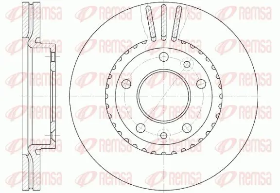 Handler.Part Brake disc REMSA 688810 1