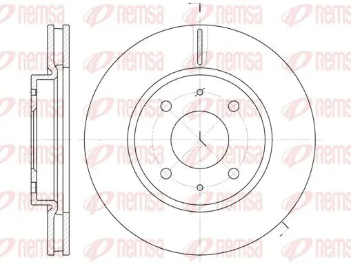 Handler.Part Brake disc REMSA 689010 1