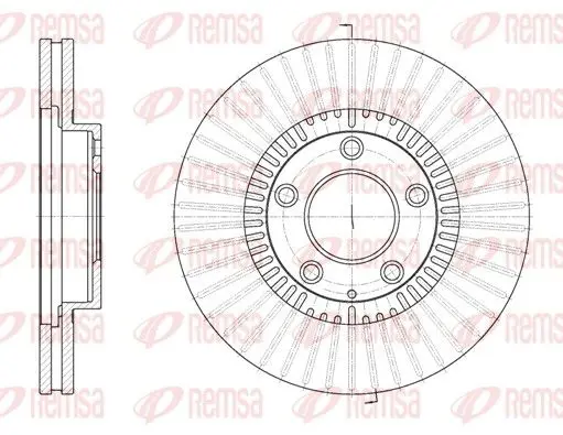 Handler.Part Brake disc REMSA 689810 1