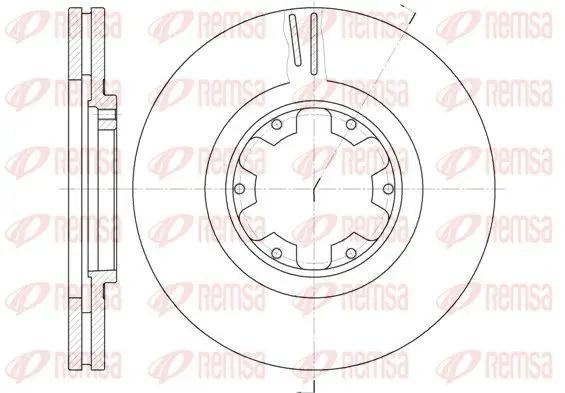 Handler.Part Brake disc REMSA 689910 1