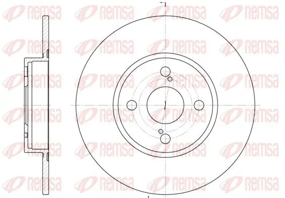 Handler.Part Brake disc REMSA 690000 1