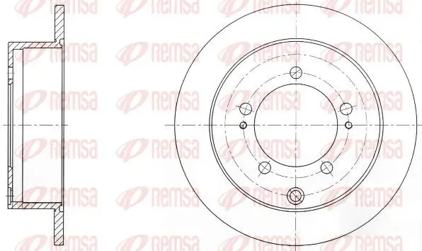 Handler.Part Brake disc REMSA 690300 1