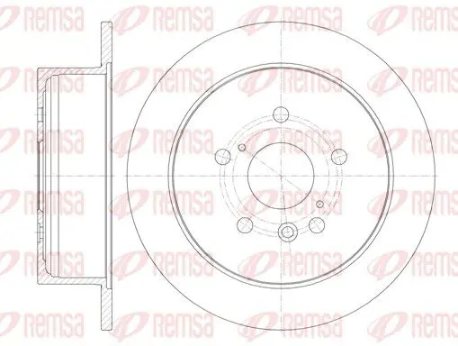 Handler.Part Brake disc REMSA 691100 1