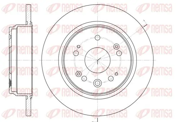 Handler.Part Brake disc REMSA 691200 1