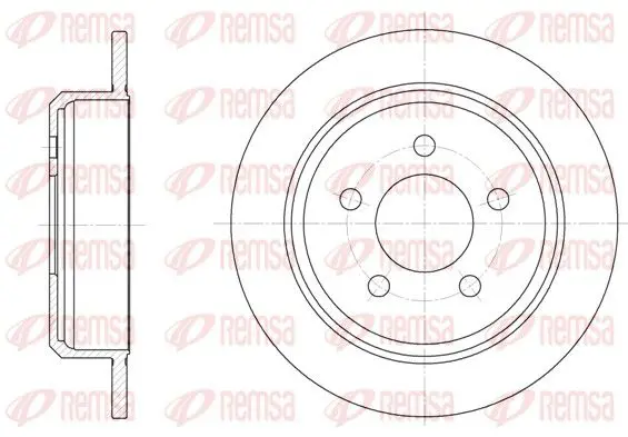 Handler.Part Brake disc REMSA 691300 1