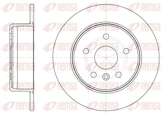 Handler.Part Brake disc REMSA 691400 1