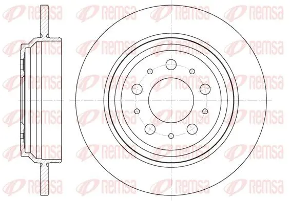 Handler.Part Brake disc REMSA 691600 1