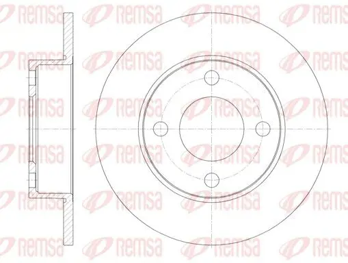 Handler.Part Brake disc REMSA 691700 1