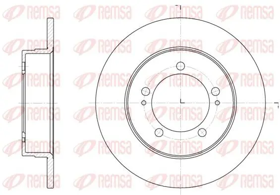 Handler.Part Brake disc REMSA 691800 1