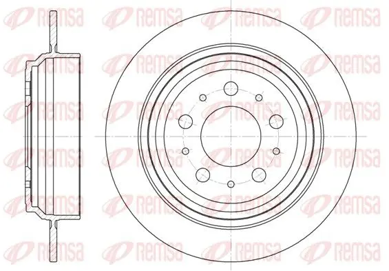 Handler.Part Brake disc REMSA 692400 1