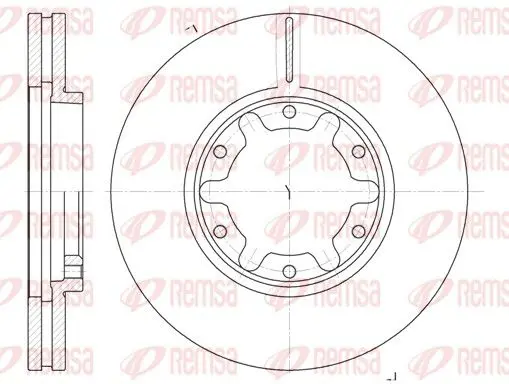 Handler.Part Brake disc REMSA 692510 1