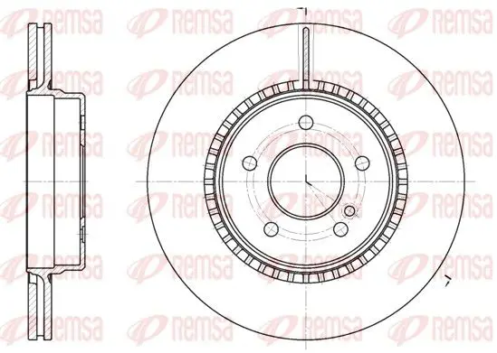 Handler.Part Brake disc REMSA 692910 1