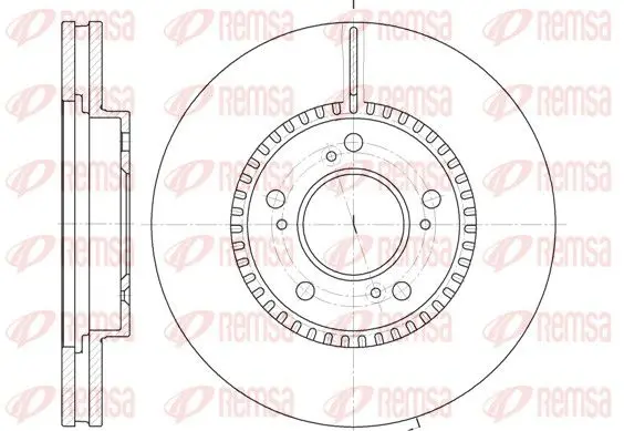 Handler.Part Brake disc REMSA 693810 1