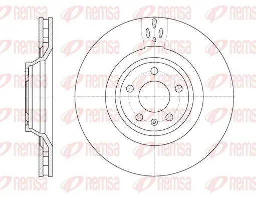 Handler.Part Brake disc REMSA 694210 1